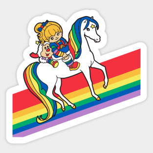 Rainbow Brite and Friends - Retro 80s Cartoon Design Sticker